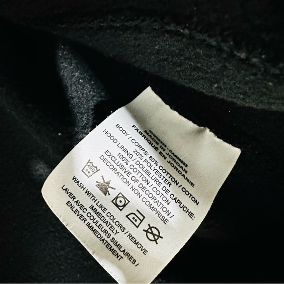 Nike Unisex Sz Small Black Kangaroo Pocket Long Sleeve Pullover Hoodie - Picture 5 of 5